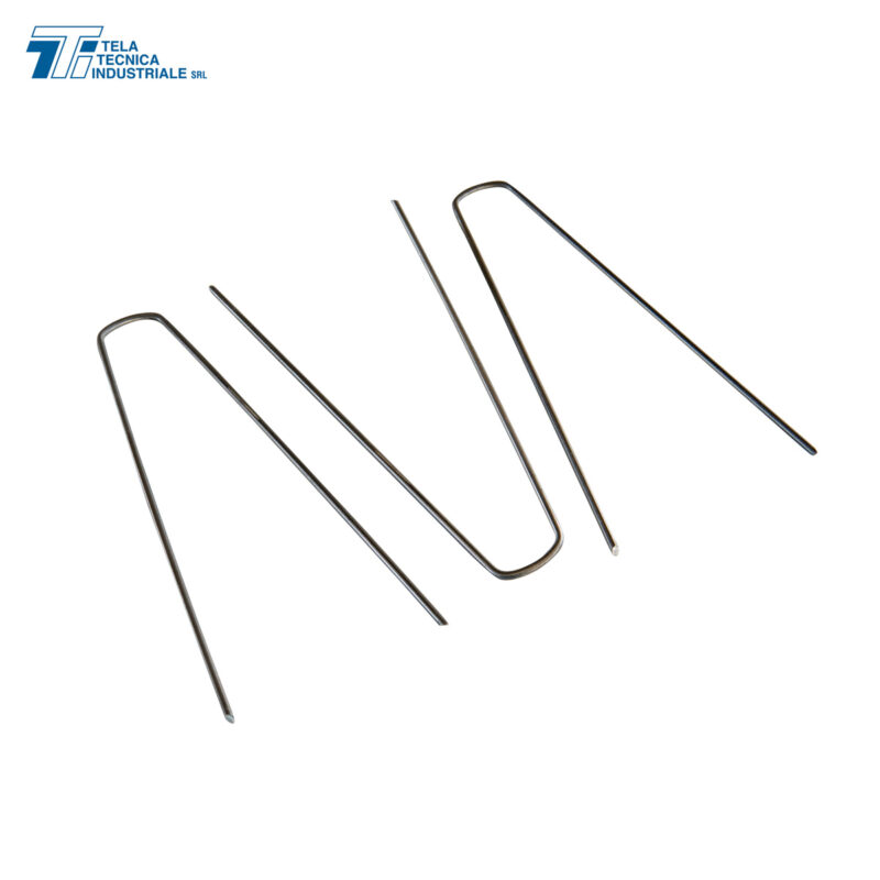 100 Picchetti Da Giardino In Acciaio Galvanizzato, Lunghezza 150 Mm, Spessore Filo 2,9 Mm – Ideali Per Telo Pacciamatura E Tessuto Anti Erbacce