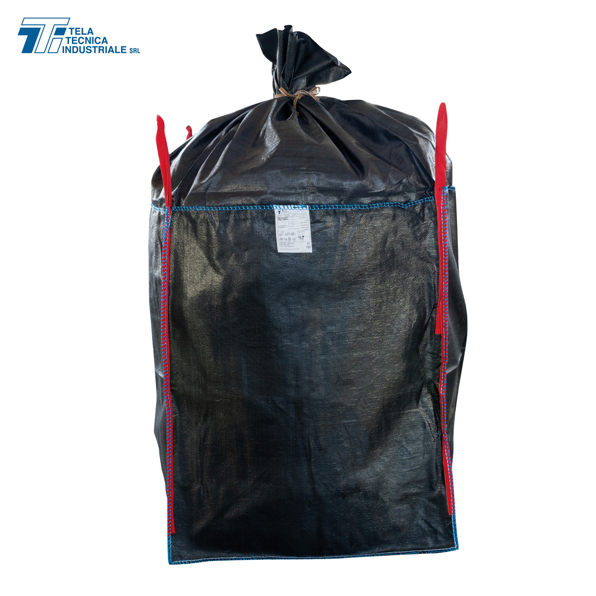 Saccone Big Bag filtrante per fanghi di colore nero  – 100x100x120