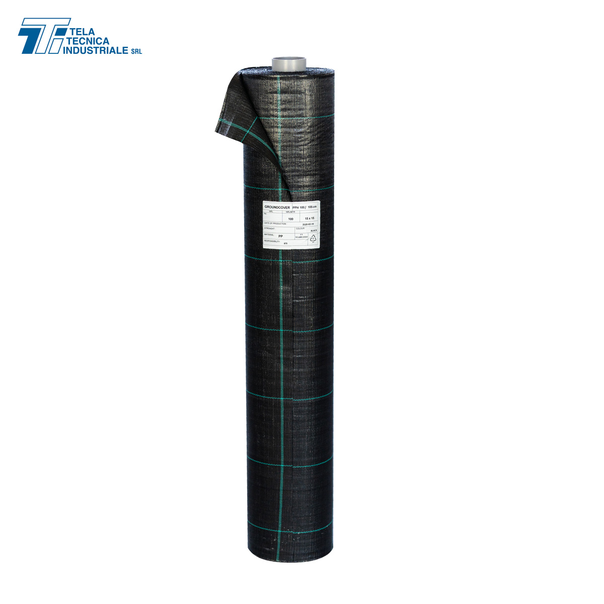 Telo per pacciamatura da 195 gr/mq di colore nero