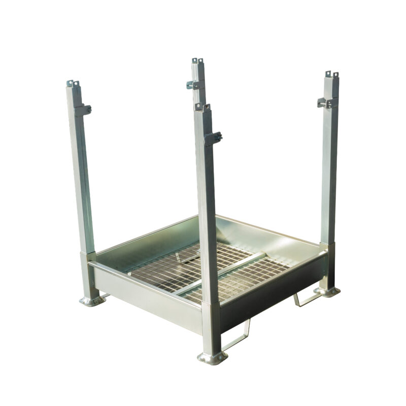Struttura porta sacconi big bag con piantoni smontabili